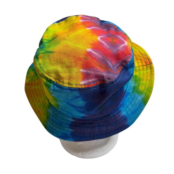 Love Is Love Tie Dye Canvas Bucket Hat Adult One Size Cotton Rainbow Colorful - Picture 3 of 8